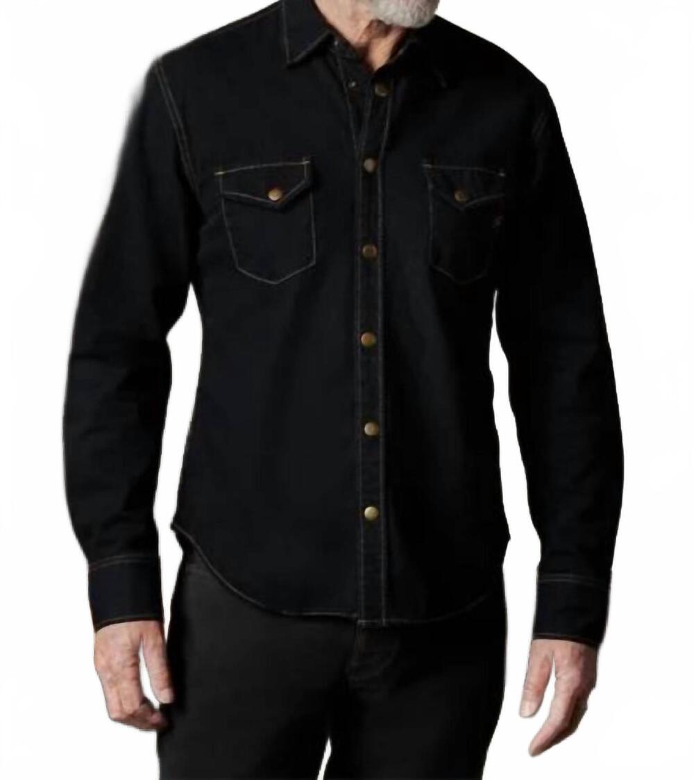 NEW BILLY REID shoals denim shirt in black